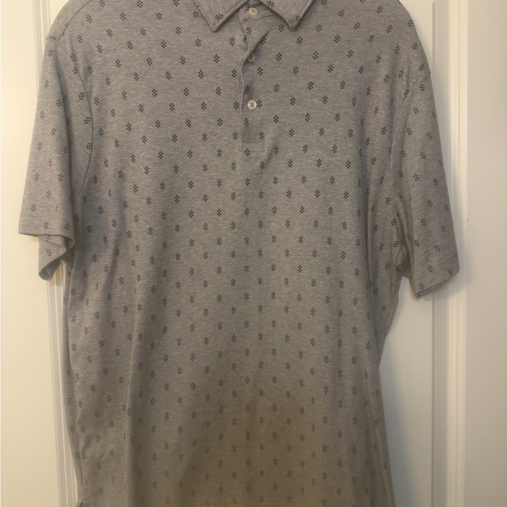 Gray large Men's cremieux Polo Shirt